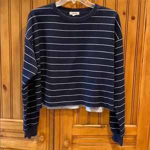 GARAGE cropped crew neck sweatshirt